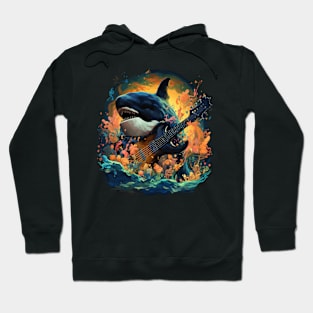 Orca Playing Guitar Hoodie